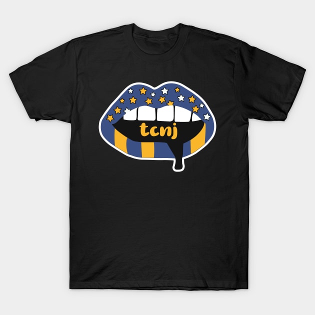 TCNJ Lips T-Shirt by NFDesigns